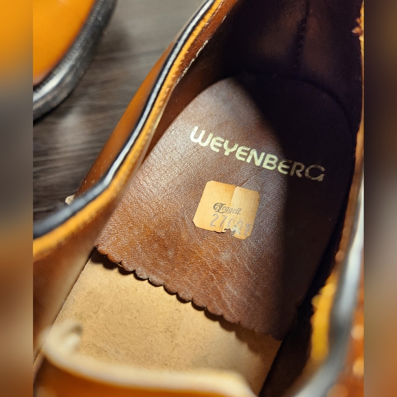 Vintage Weyenberg Massagic Cap-Toe Leather Dress Shoes 10.5B - Picture 9 of 9